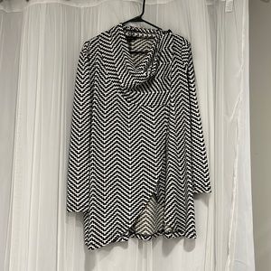 Wrap Black and White Classy Top